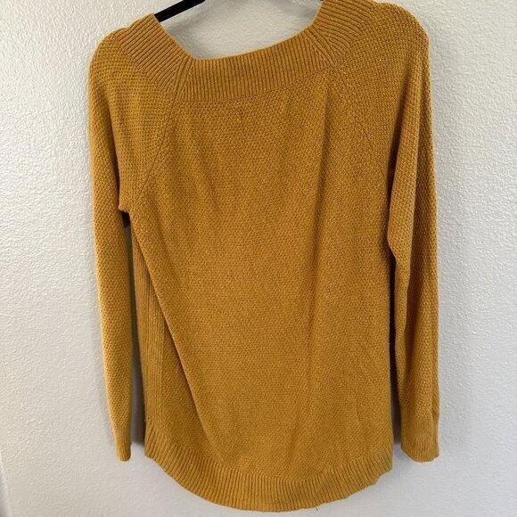 Loft Mustard Long Sleeve Sweater Size Small - Picture 5 of 6